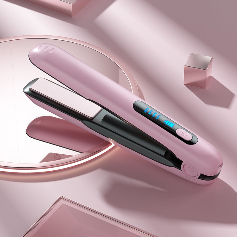Wireless Hair Straightener Flat Iron Mini 2 IN 1