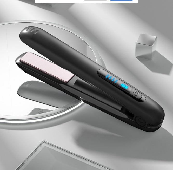 Wireless Hair Straightener Flat Iron Mini 2 IN 1