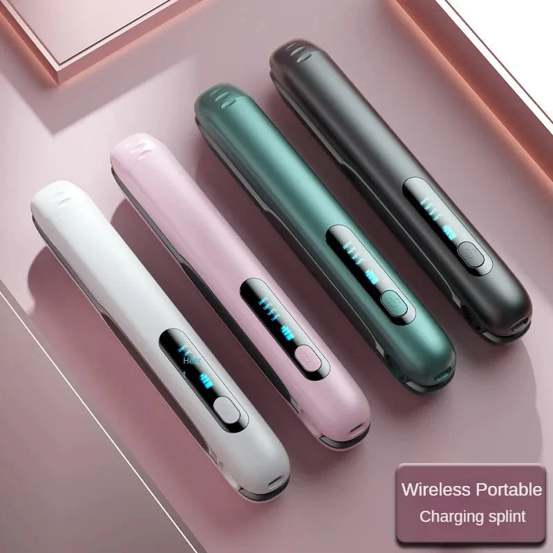Wireless Hair Straightener Flat Iron Mini 2 IN 1
