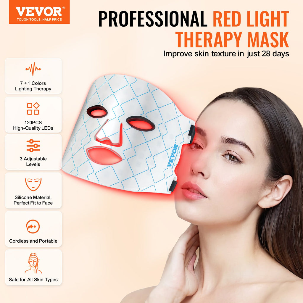 Glow Up Fast with the VEVOR 7-Color LED Mask